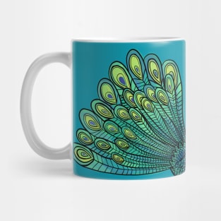 Painted Peacock Mug